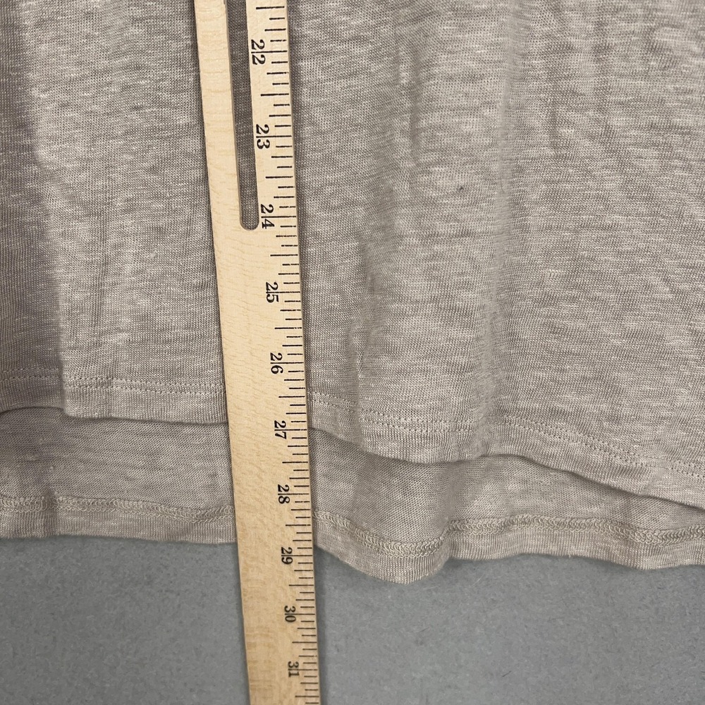 Soft Surroundings Shirt Womens 2X Beige Linen Slub Top Minimal Luxury Resort - Picture 11 of 12
